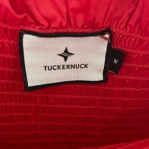 Tuckernuck Red Midi Dress with Tie Straps